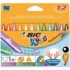 Kredki świecowe 12kol. Plastidecor Triangle 8297733 BIC